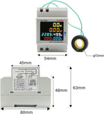Earumzdq din rail power meter mounted on track