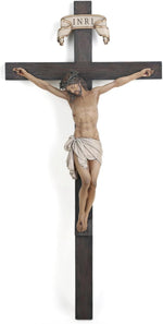 Bc Buildclassic Catholic crucifix wall cross front view religious decor