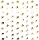 Rypyp gold star garland front view hanging party decoration banner