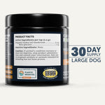 Authentic holistic canine mushroom extract powder lifestyle close up
