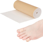 Rolyan Latex-Free Moleskin white roll front view for orthopedic padding.