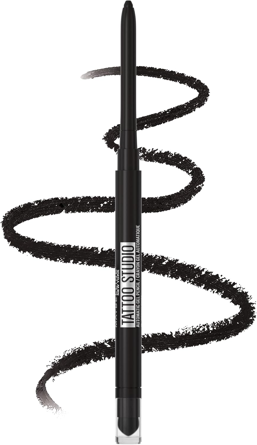 Maybelline Tattoo Studio Automatic Gel Pencil Waterproof Eyeliner, Blendable, Smudge Resistant, Matte Eyeliner For Up To 36HR Wear, Expressotini (Smokey Brown), Packaging May Vary - Image 9