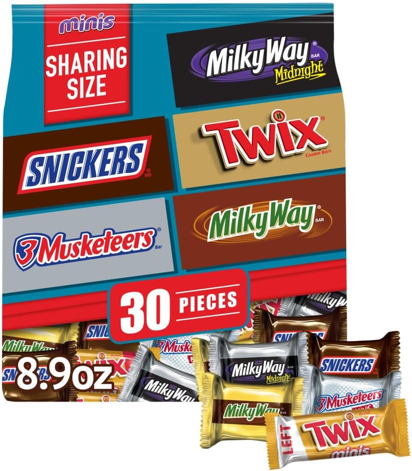 SNICKERS, TWIX, MILKY WAY and 3 MUSKETEERS Soccer Watch Party Candy Individually Wrapped Chocolate Candy Bars Football Variety Pack, Sharing Size, 8.31 Oz Bulk Bag - Image 11