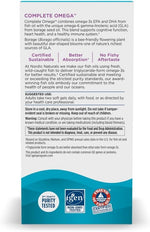 Nordic Naturals Complete Omega 565 mg omega-3 seal and quality guarantee