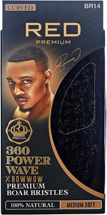 Red by Kiss Premium Pocket Wave Brush Hard - Bow Wow Curved Palm Brush for 360 Waves, High Density Hard Bristles for Coarse or Long Hair, Travel Cover, Ideal for Wolfing & Durag Use - Image 9