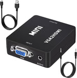 Chodwe VGA to HDMI Adapter front view showing the analog male connector input and digital female port output.