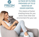 Fresh Headquarters dome compatible pre cut charcoal filters twelve pack