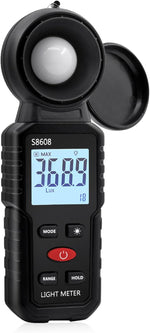 Mcbazel digital illuminance light meter front view