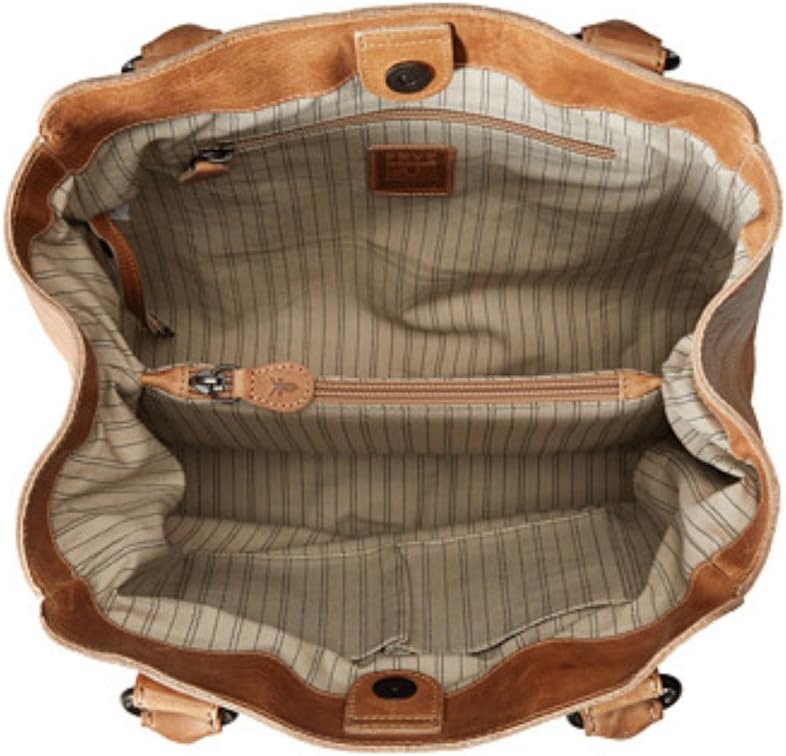 FRYE Melissa Tote magnetic snap closure detail