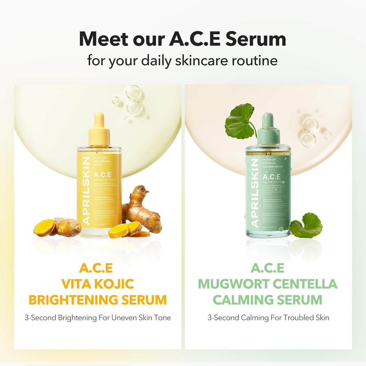 Lightweight texture of the Aprilskin Mugwort Centella Serum being applied to help repair skin barriers.