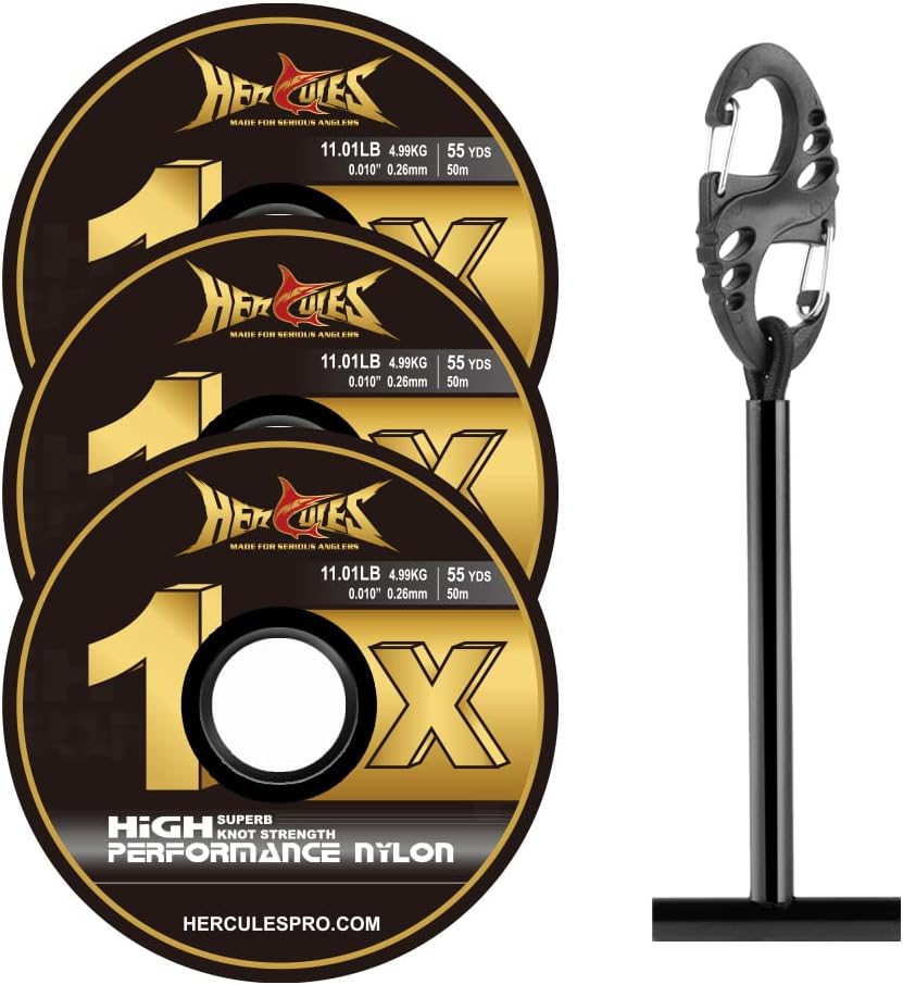 HERCULES Fly Fishing Tippet 3 Pack with Fly Tippet Holder, 55 Yards - Image 15