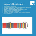 RC Pets watermelon dog collar pattern close up