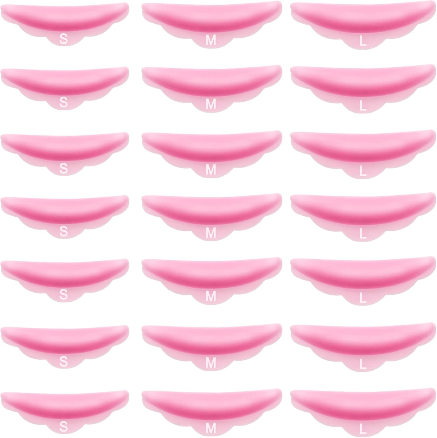 Hicarer 48 Piece Lash Lift Rods front view with assorted sizes