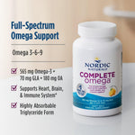 Nordic Naturals Complete Omega supplement ingredients list on back label