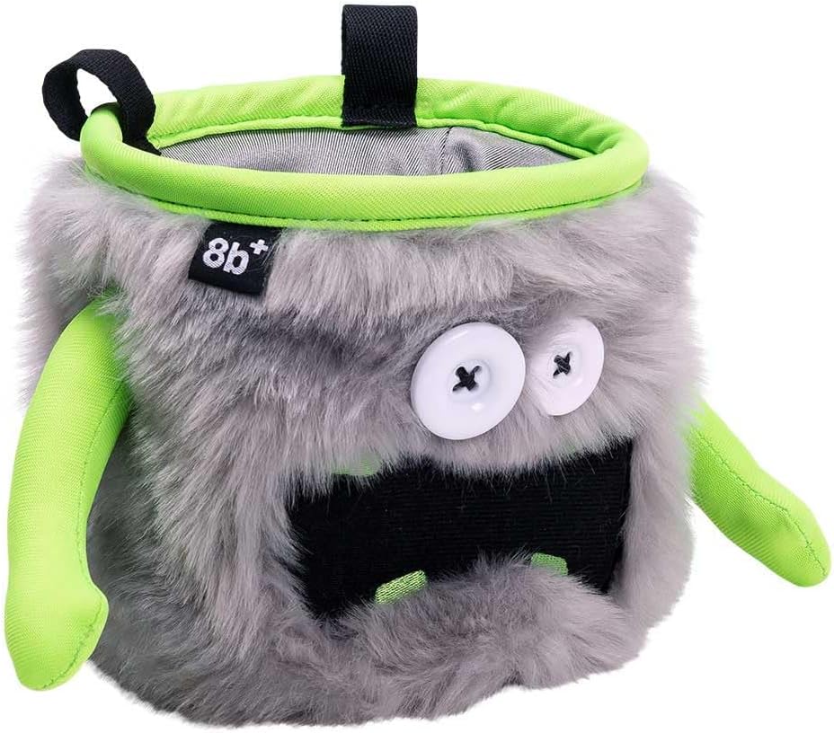 8BPLUS bouldering chalk pouch soft fleece interior lining