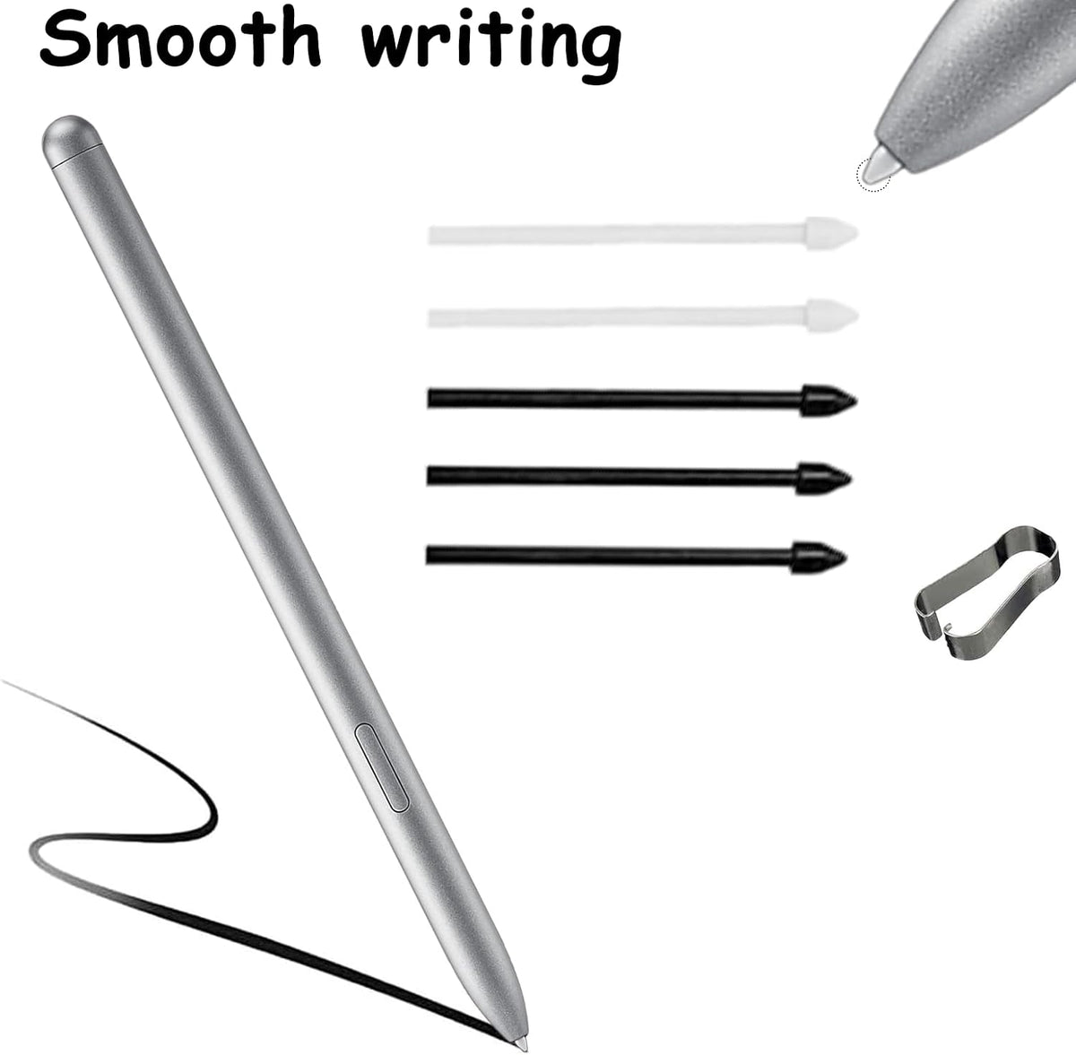 CaoXiong silver digital pen with replacement tips