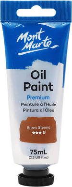 Mont Marte 75ml oil paint tube back label details