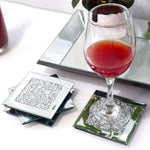 GIMORRTO sparkling crystal diamond cup mat packaging view