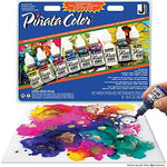 Detailed product shot of Jacquard Pinata color bottles ready for mixed media crafting