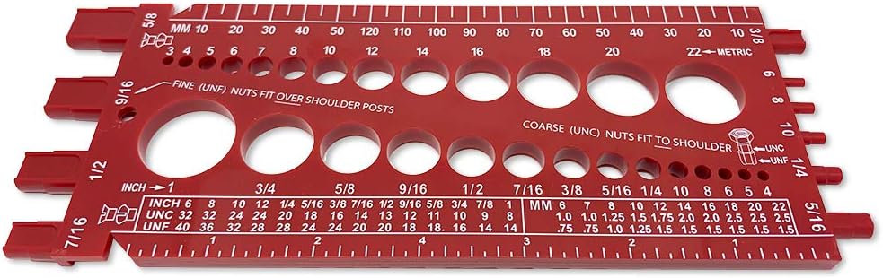 BoltsandNuts.com screw bolt nut thread measure gauge size checker front view