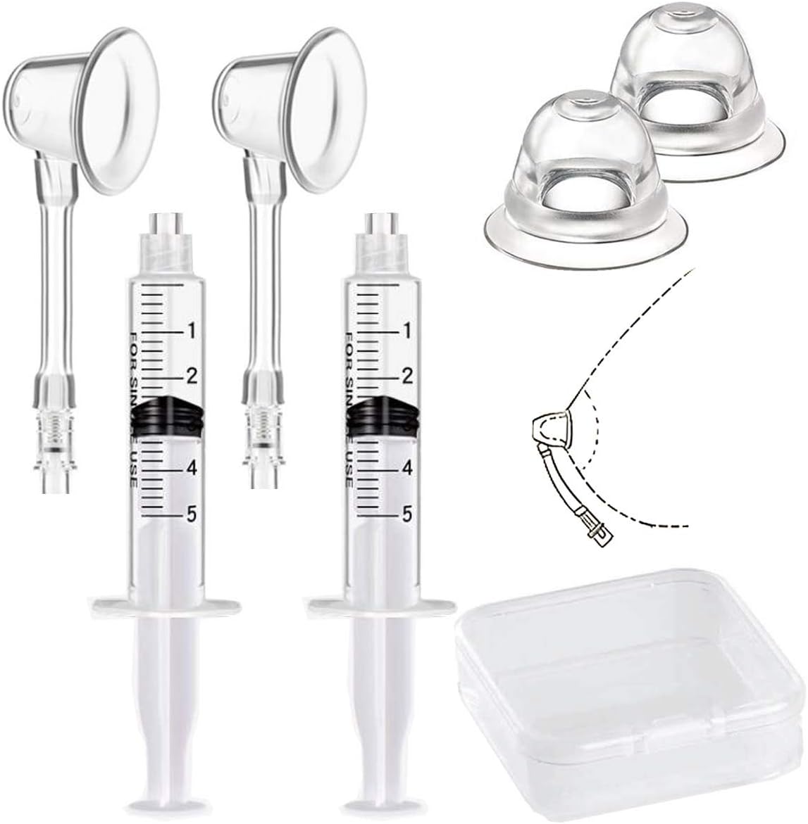 Gipizi inverted nipple corrector set front view