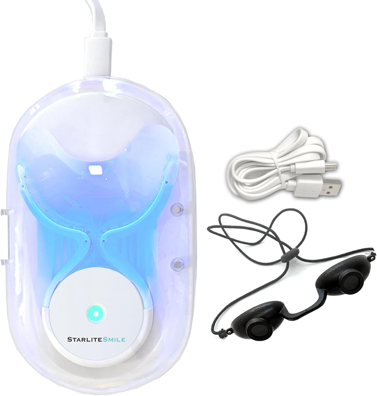 RED, BLUE, & RED+BLUE Gum Light, Sterilizing Case, Red and Blue Light Gum Therapy Gum Health Repair Gum Stimulator Whitening Accelerator Gum Light - Image 1