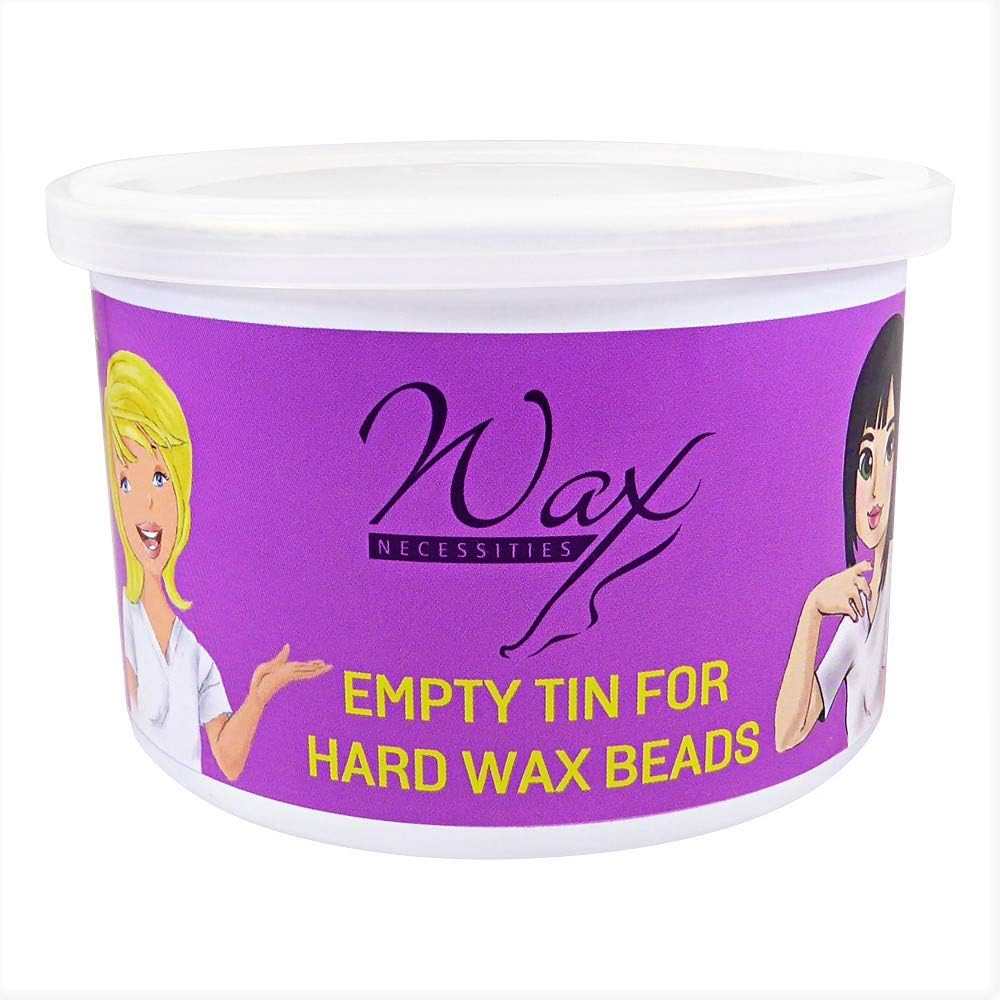 Wax Necessities Waxness empty refill wax can front view for salon hair removal