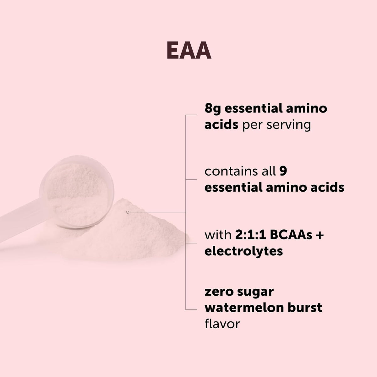 Micro Ingredients EAA powder nutrition facts label closeup