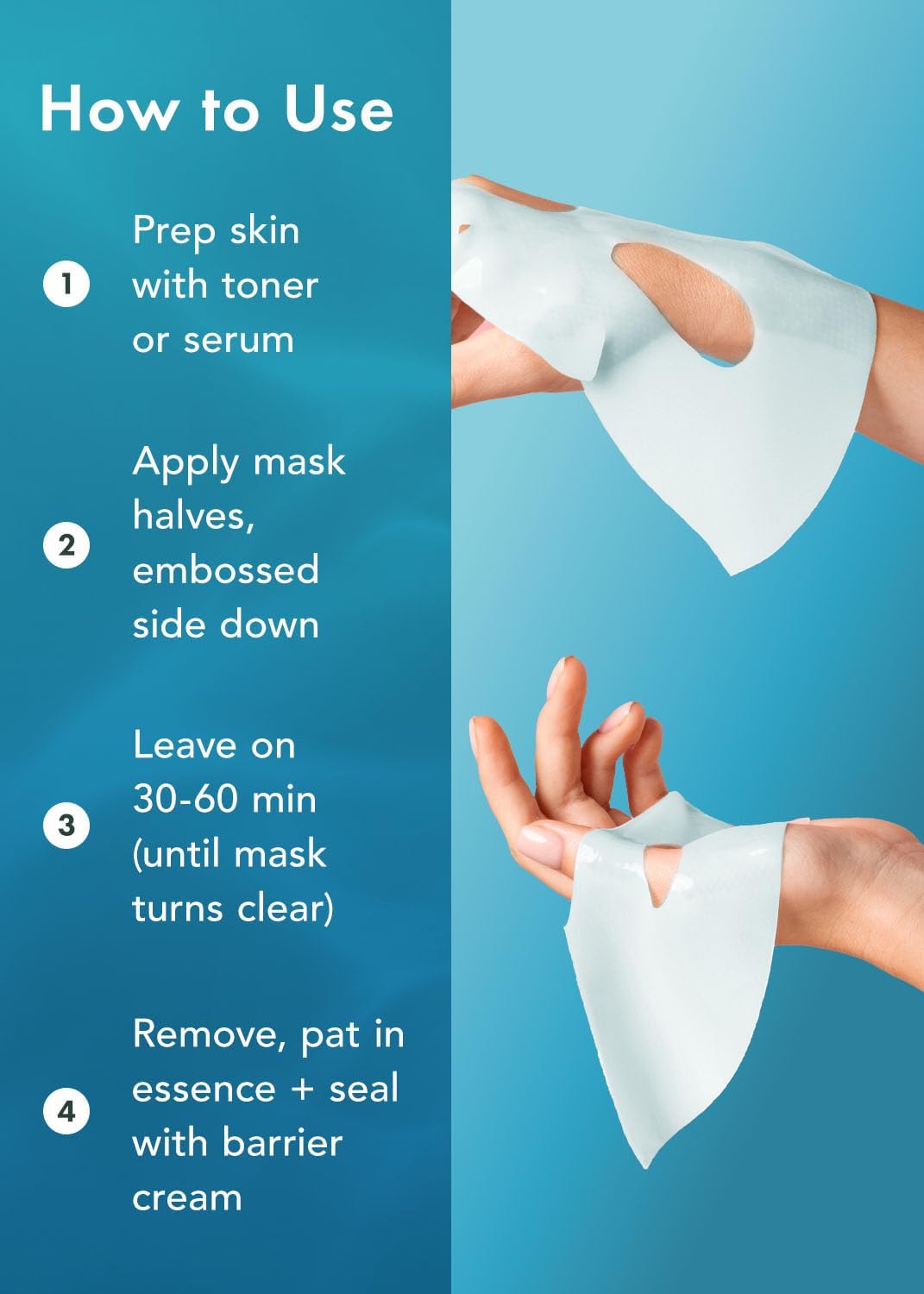 Rael sensitive skin safe dermatologist tested mask box back