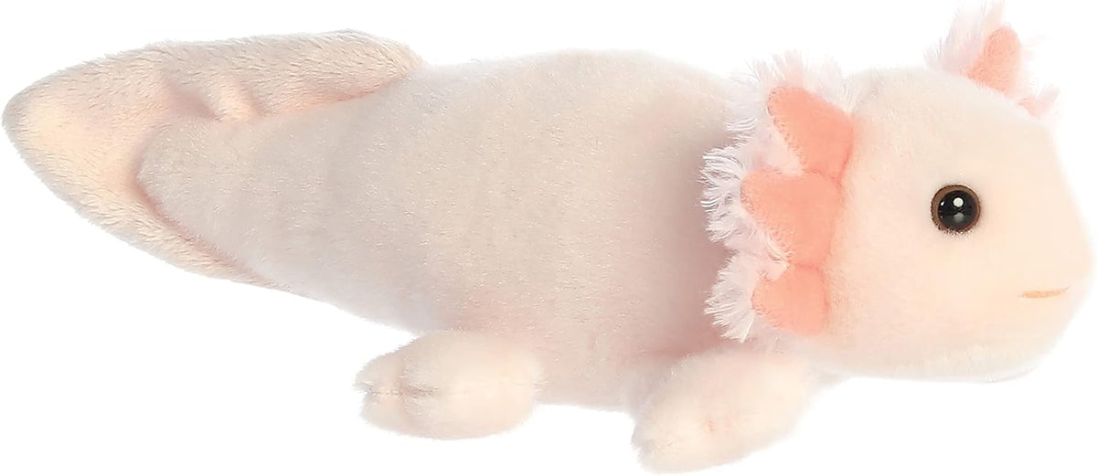 Aurora Mini Flopsie Axel plush resting pose on belly