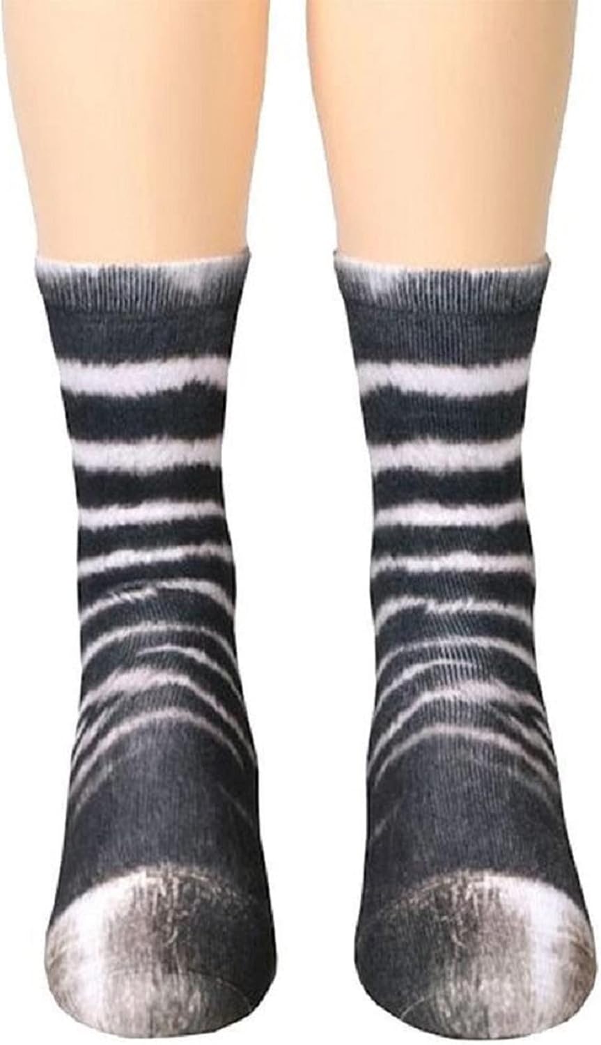 FreeNFond animal paw socks lifestyle shot displayed as a white elephant gift