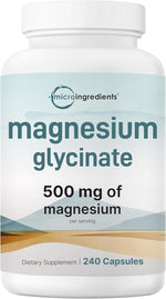 Micro Ingredients Magnesium Glycinate front view bottle packaging