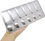 Honbay rectangular paint palette shallow wells for color matching