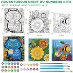 Three different sizes of pre printed framed canvases from Wings Giant art supplies kit