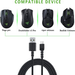 Huyun USB charging cable angled connector closeup