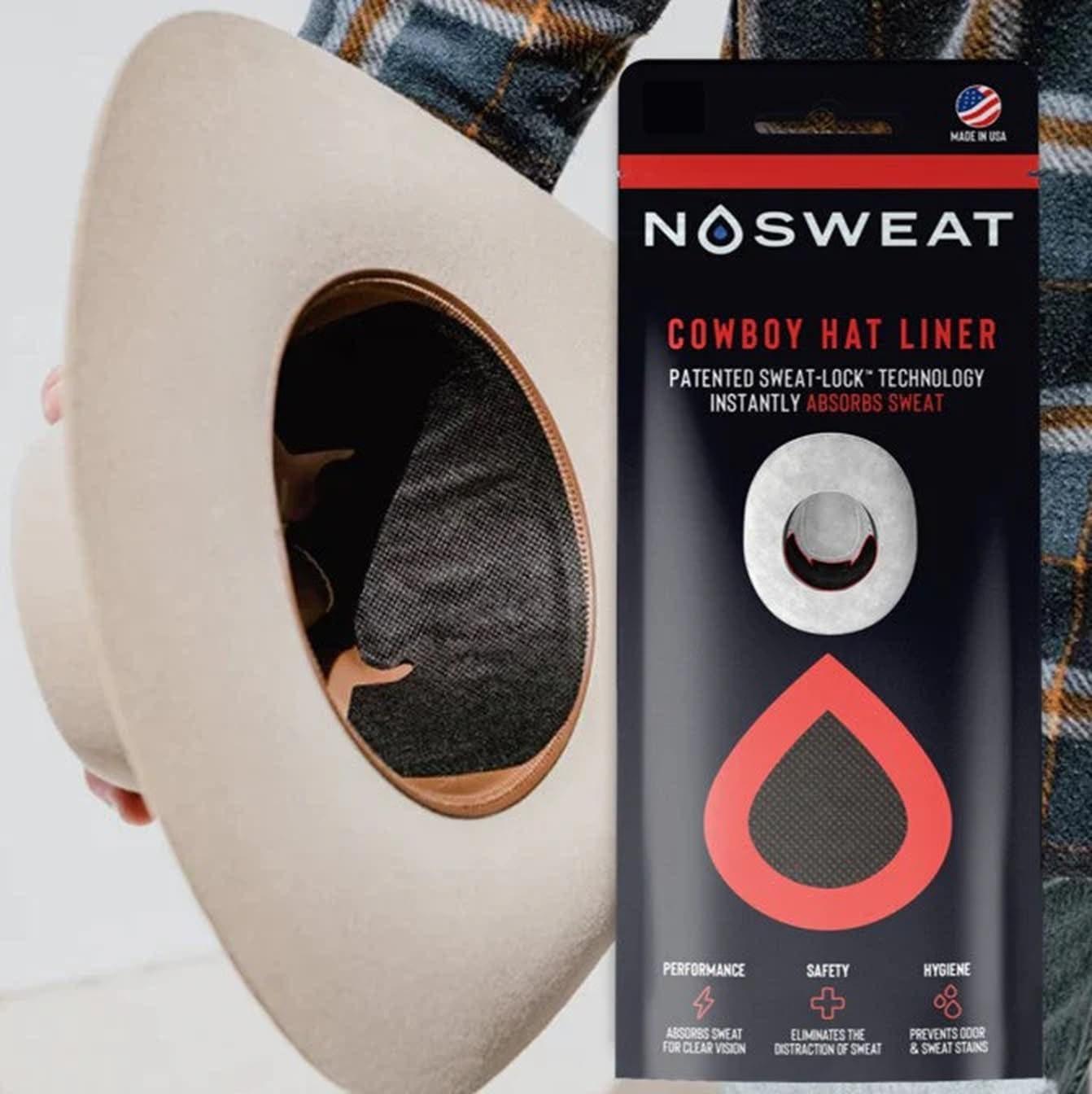 No Sweat cowboy hat liner disposable moisture absorbing pad packaging front view