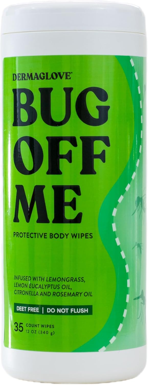 Bug Off Me Wipes - Mosquito and Insect Repelling Body Wipes Infused with Lemon Eucalyptus, Citronella, Rosemary & Lemongrass - 35 Count (Pack of 1) - Image 1