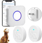 EverNary WiFi dog door bell and receiver set front view