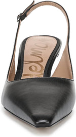 Sam Edelman Bianka slingback pump outsole and branded insole close-up