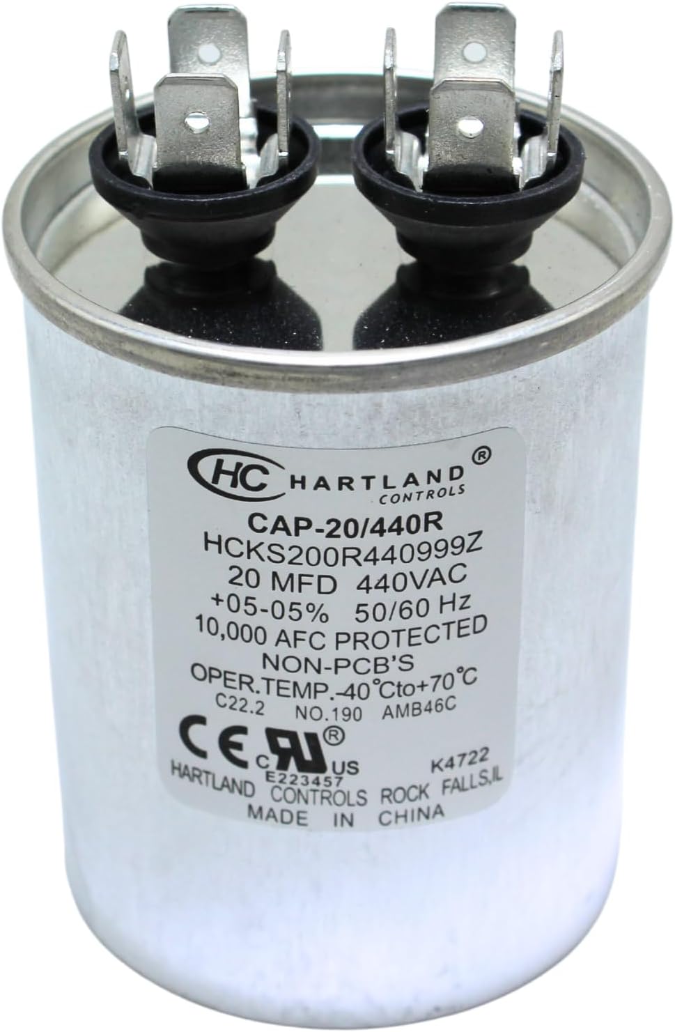 The HVAC Genius round capacitor bottom safety vent view