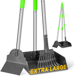 TOOGE larger pooper scooper set front view for heavy duty yard cleaning.