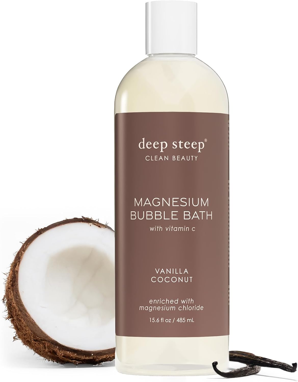 Deep Steep Magnesium Bubble Bath front view bottle