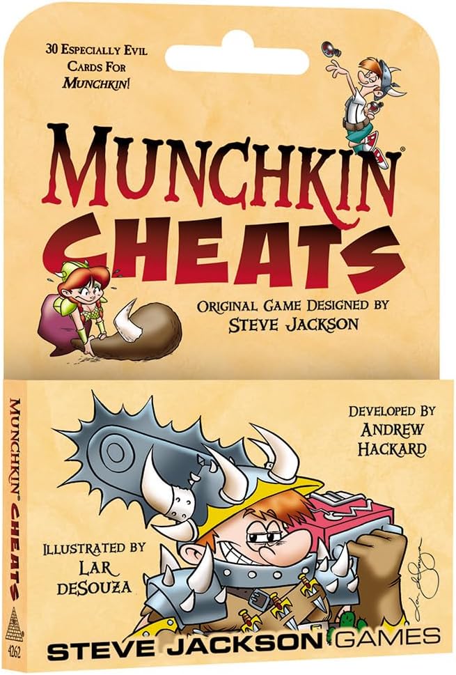Steve Jackson Games Munchkin Cheats Card Game Mini-Expansion front view tabletop card game