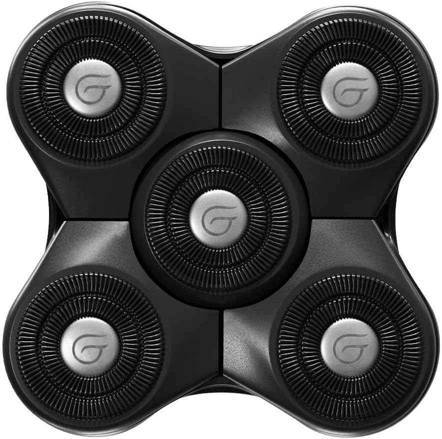 Groomie BaldiePro Blade Refill 2.0 front view showing five rotary blades
