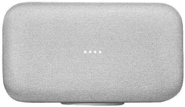 PENDINGS virtual assistant speaker hub side profile showcasing the clean snow white housing design
