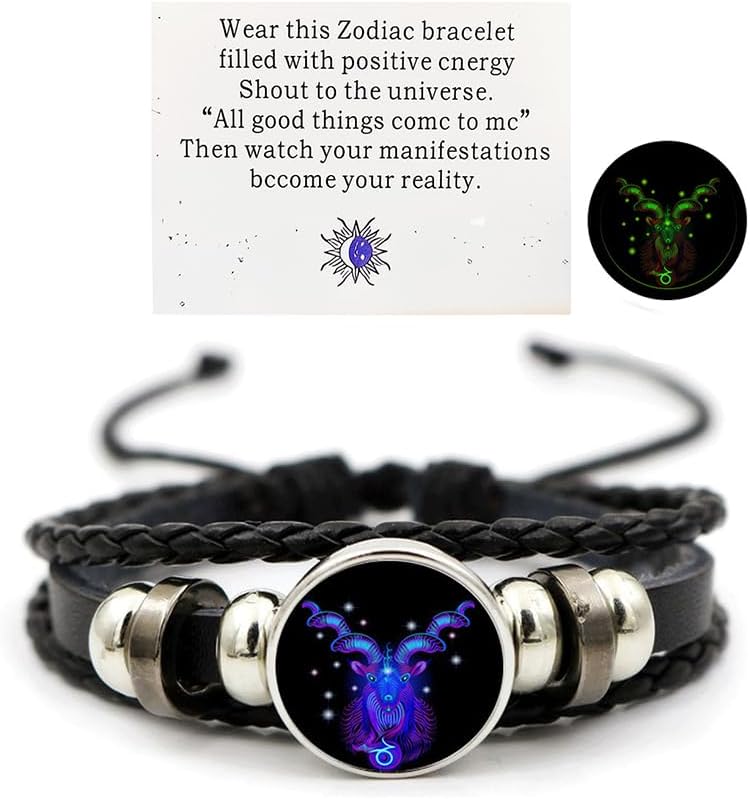 NORLSO vintage zodiac constellation bracelet front view