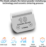 Three pack detachable size 10 ceramic blades for professional dog grooming
