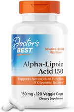Doctor's Best Alpha Lipoic Acid front view bottle supplement