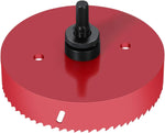 HYSHIER hole saw blade angle view highlighting the 48-tooth cutting edge