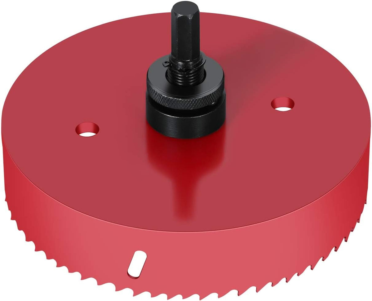 HYSHIER hole saw blade angle view highlighting the 48-tooth cutting edge